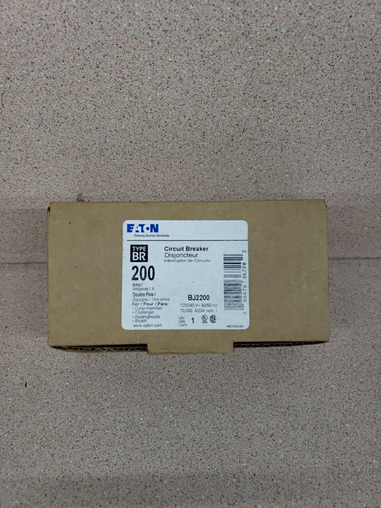 Eaton BJ2200 2Pole 200 AMP Main Circuit Breaker NEW OLD STOCK