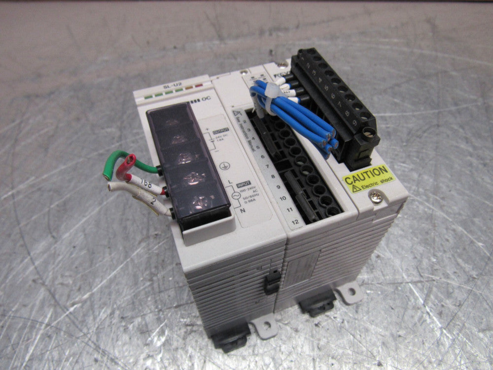 KEYENCE SAFETY CONTROL UNIT SL-R11 w/ SL-U2 POWER SUPPLY XLNT USED TAKEOUT !!