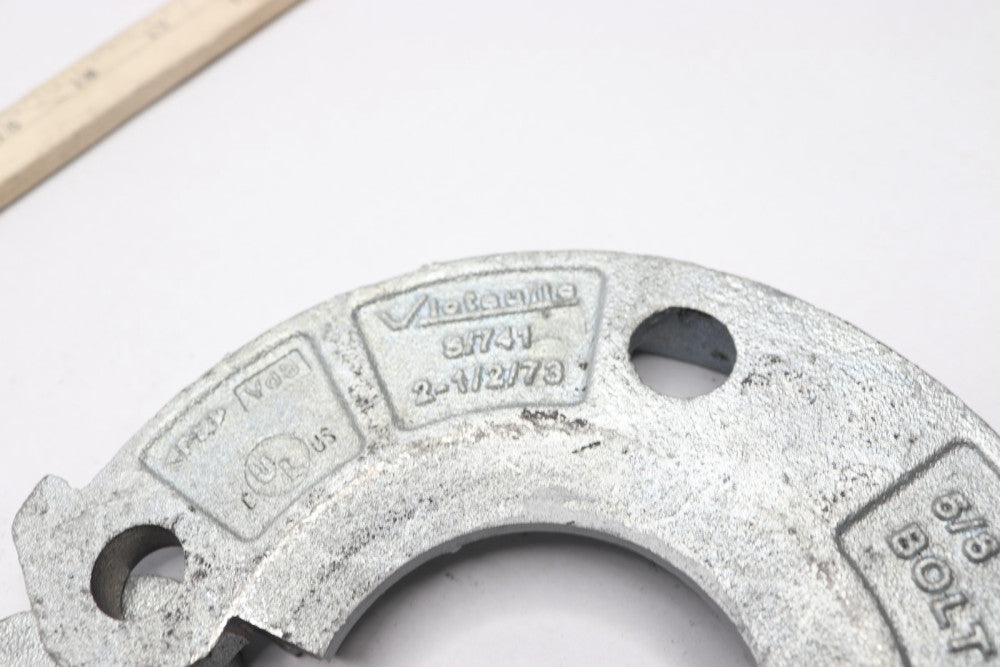 Victaulic Flange Adapter w/ E Gasket for Grooved End Galv 2-1/2in x 5/8in Bolt