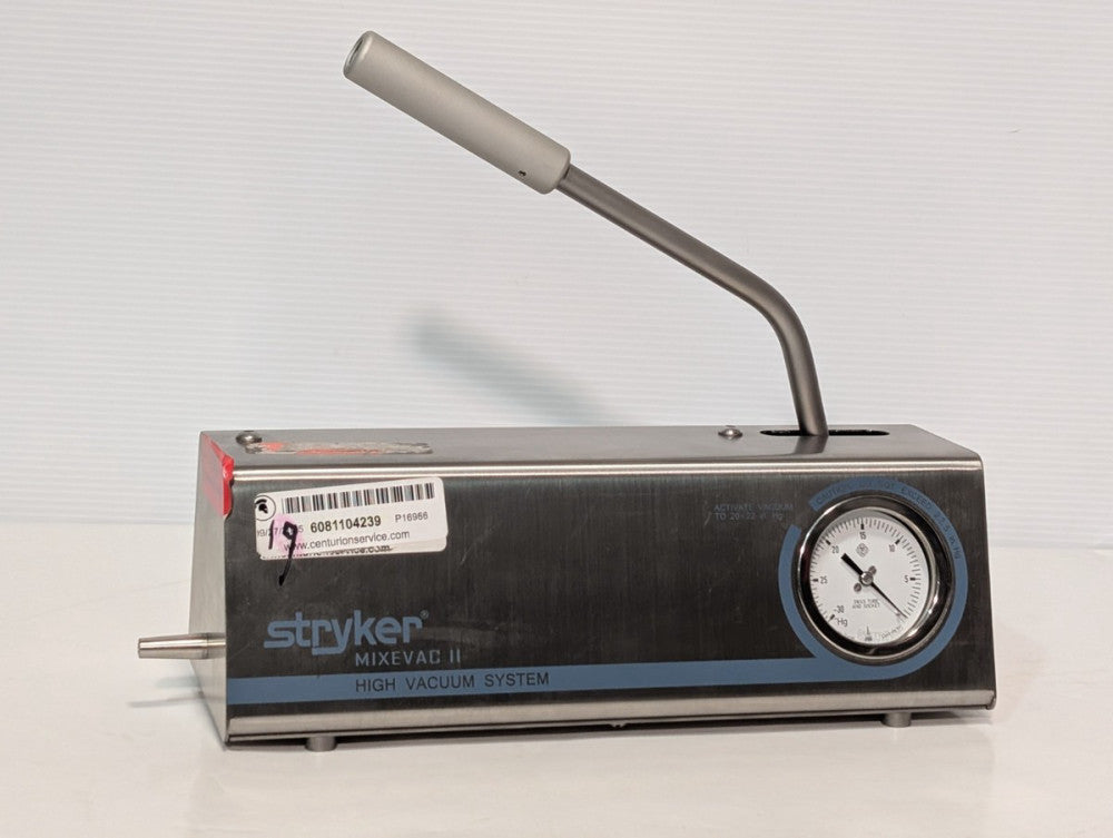 Stryker Mixevac II Manual High Vacuum Pump 0206-000-000 w/gauge as pictured