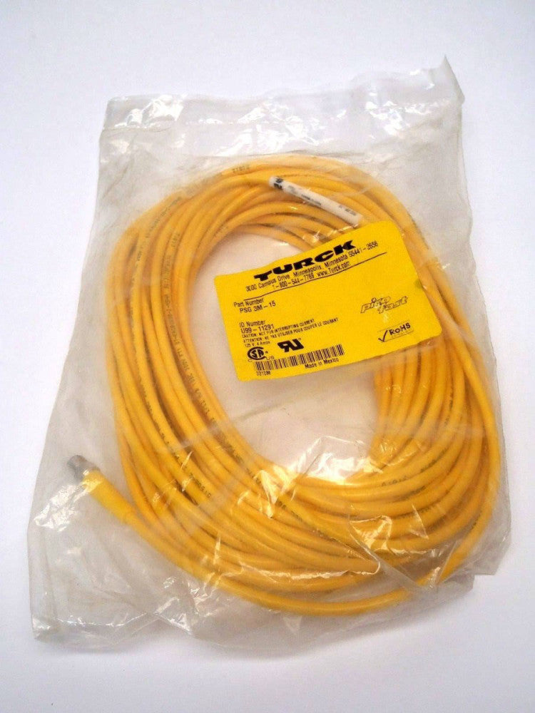 Turck PSG 3M-15 U99-11291 Picofast Molded Cordset