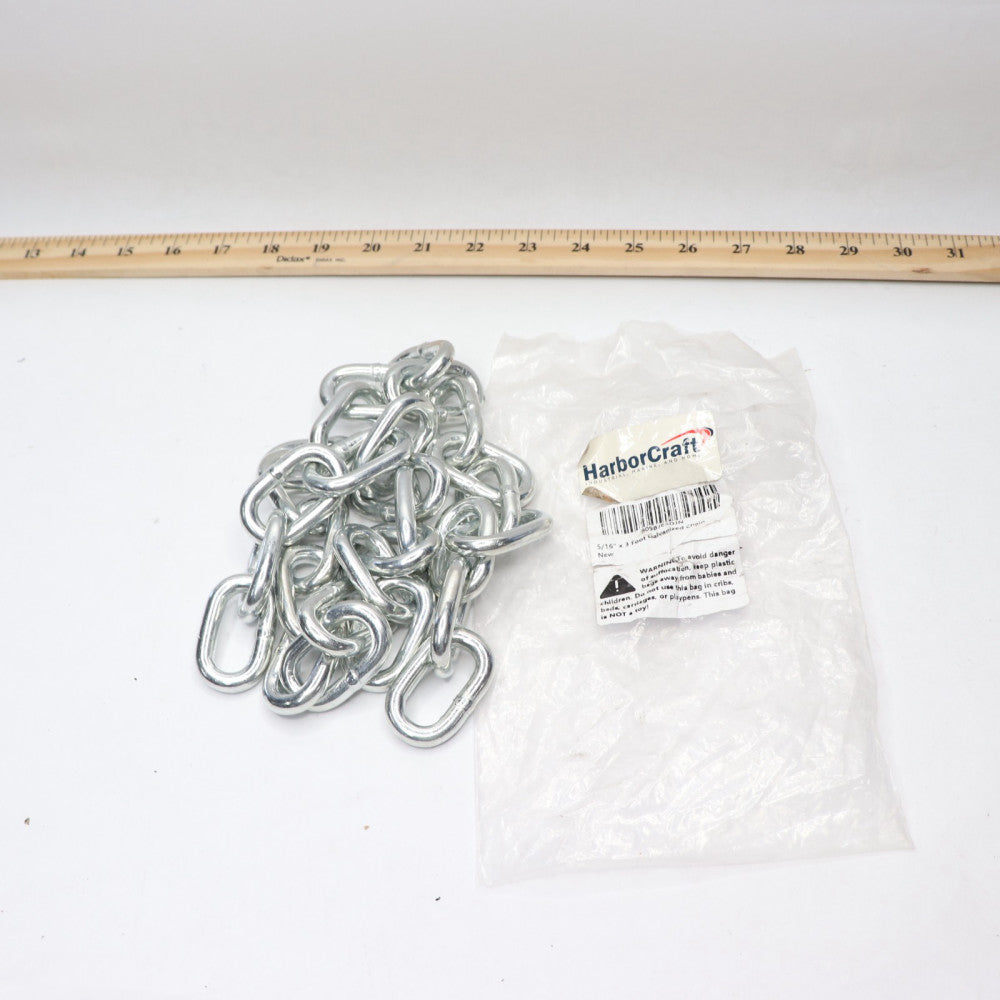 Harbor Craft Galvanized Chain 5/16" x 3'