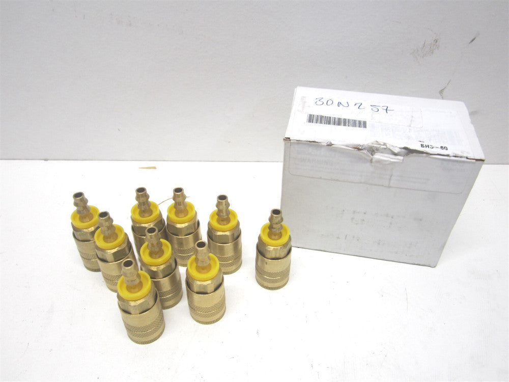 Parker (B20-3BP) 1/4 in x 1/4 in Male Quick Connect Hose Coupling - Lot of 9