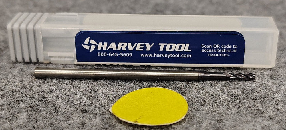 HARVEY TOOL 4FL ENDMILL 3/32" CUT DIAM .12500" SHANK DIAM 2.5" OAL 736193-C3