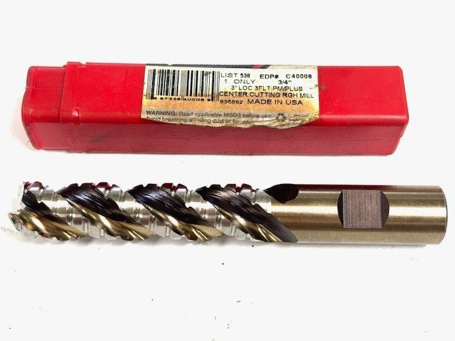 CLEVELAND TWIST 3/4" L-538 LEAD 2.574 835892 END MILL 3-9/16" FLUTE 5-5/16" OAL