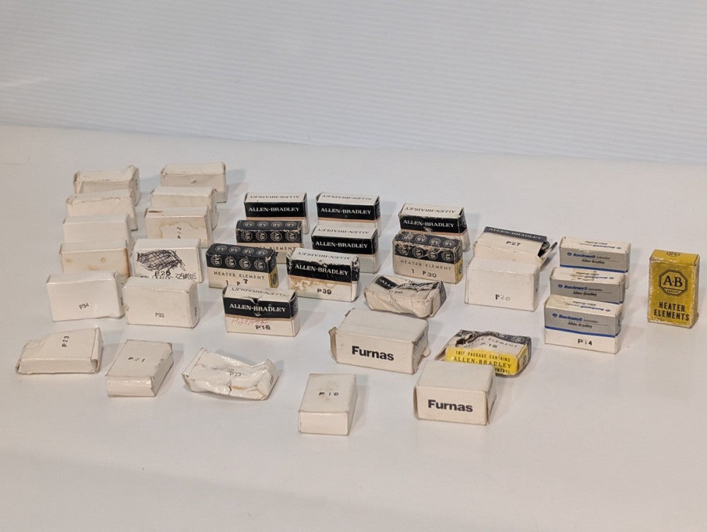 Lot of 33 Assorted Allen-Bradley + Furnas Thermal Overload Relay Heater Elements