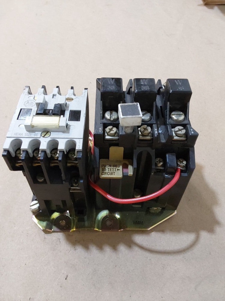 Allen Bradley 509-TOD Full Voltage Starter 3 Phase 600VAC Max 9A Max