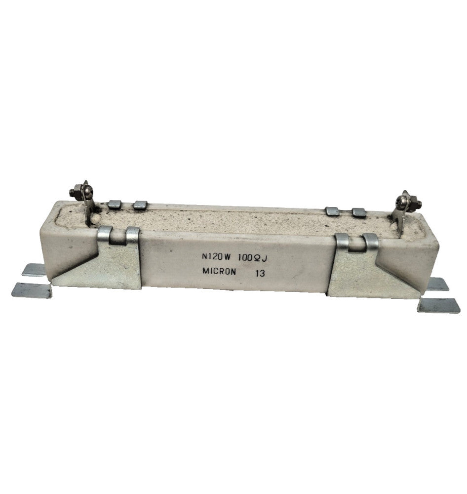MICRON 13 RESISTOR, N120W, 100ΩJ W/ MOUNTING BRACKETS