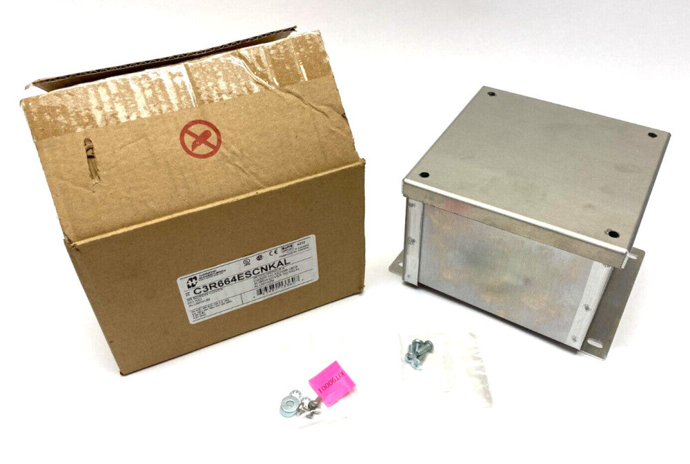 Hammond C3R664ESCNKAL Aluminum Enclosure Junction Box No Knockouts 6" x 6" x 5"