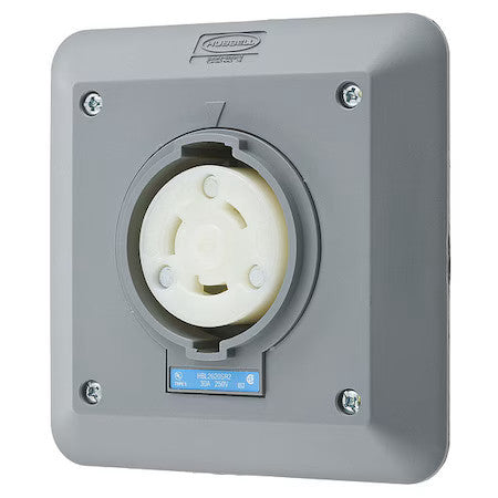 Hubbell Wiring Device-Kellems Hbl2620sr2 Locking Receptacle, L6-30R, 30 A, 250V