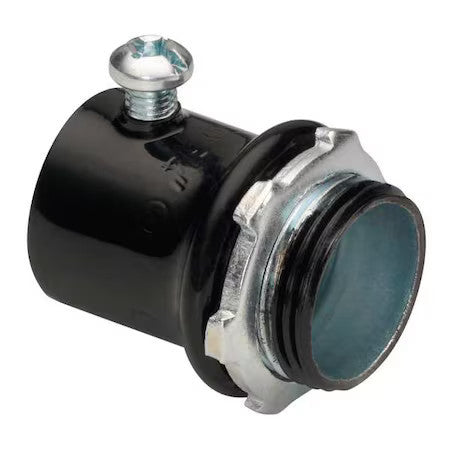 Bridgeport Fittings 232-Sblk Emt Grounding Connector, 1 In, Set Screw, Steel,