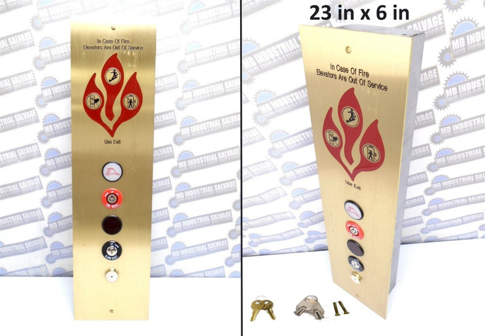 OTIS - NPW1117A-HAS001-01 - FIRE FIGHTER HALL PANEL - 115VAC - 120/24/30VDC 23x6