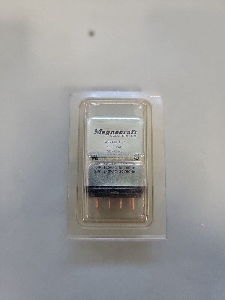 W97ACPX-3 MAGNECRAFT 25A DPDT COIL 115VAC Plug-In Power Relay