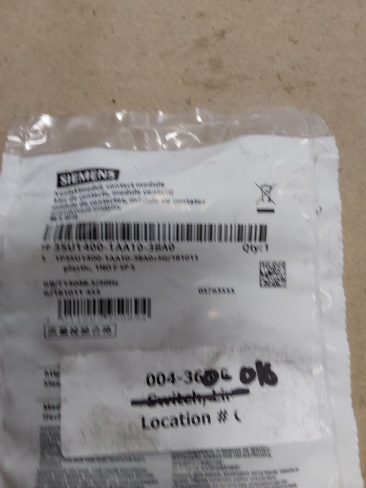 3SU1400-1AA10-3BA0 New SIEMENS Contact module 3SU14001AA103BA0...F119