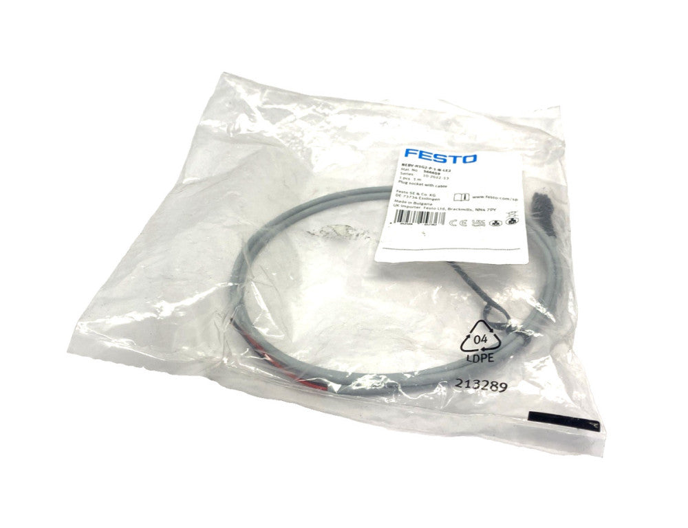 Festo NEBV-H1G2-P-1-N-LE2 Plug Socket w/ Cable 1m 566659