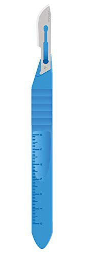 10 Sterile Disposable Scalpels for Craft, Dermaplaining, Dermatology, Laborat...