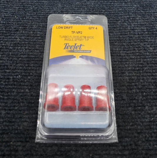 (8 PIECES) TeeJet TF-VP2 Turbo FloodJet Wide Angle Spray Tips, Low Drift