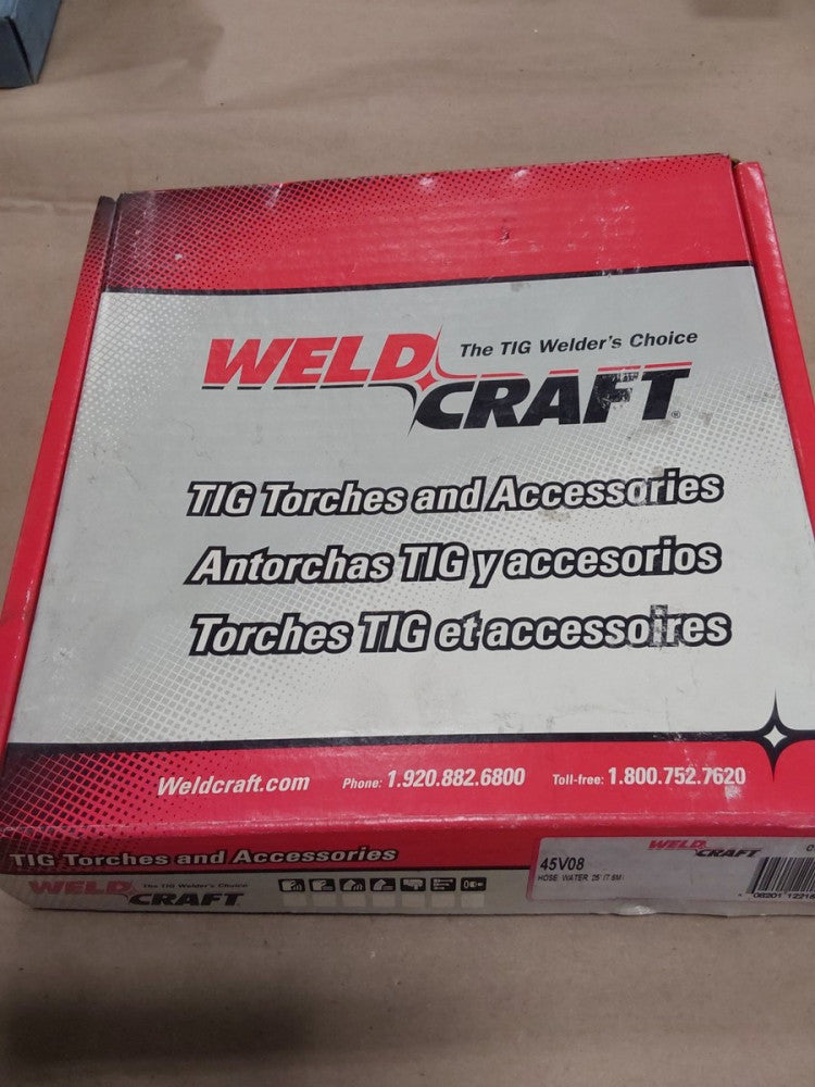 Weldcraft 45V08HD Hose Water 25ft 7.6m Vinyl With Clips