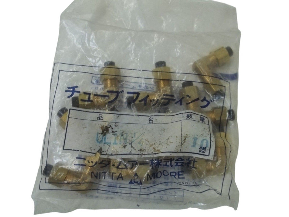 LOT OF 10 NITTA MOORE UL1N1/4 FITTINGS NSMP