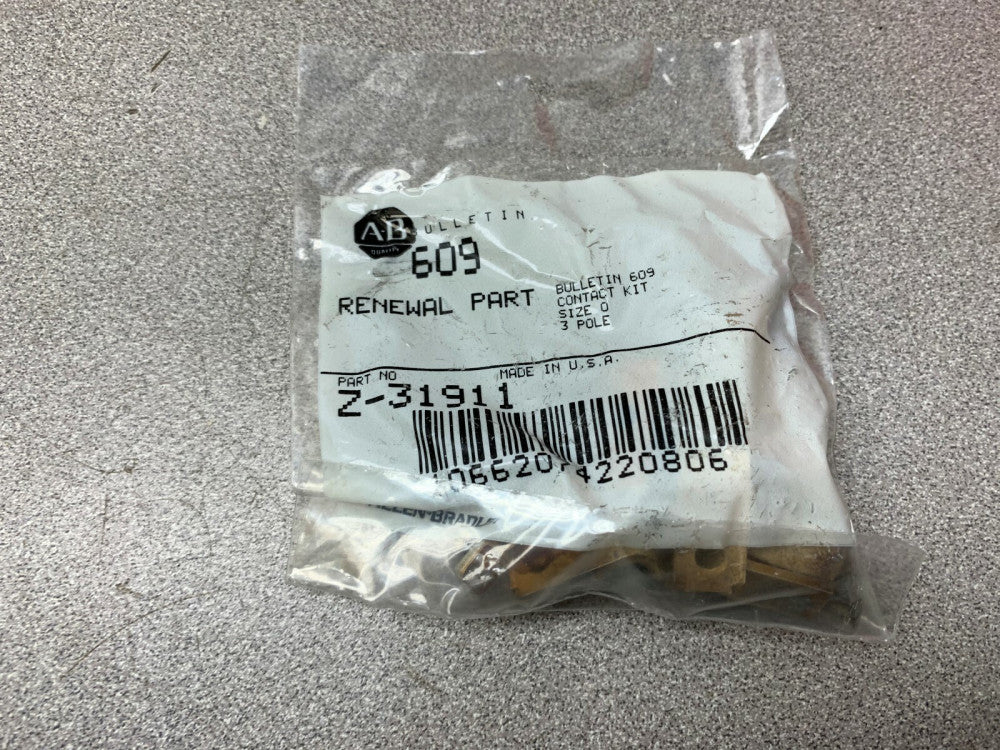 NEW NO BOX ALLEN BRADLEY SIZE 0 3 POLE  CONTACT KIT Z-31911