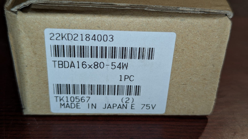 (1) Koganei Twin Rod, Double Acting Air Cylinder TBDA16x80-54W New & Sealed