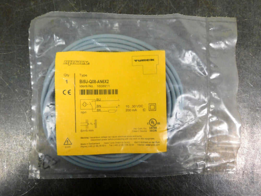 TURCK Proximity Switch Bi5U-Q08-AN6X2 1608911