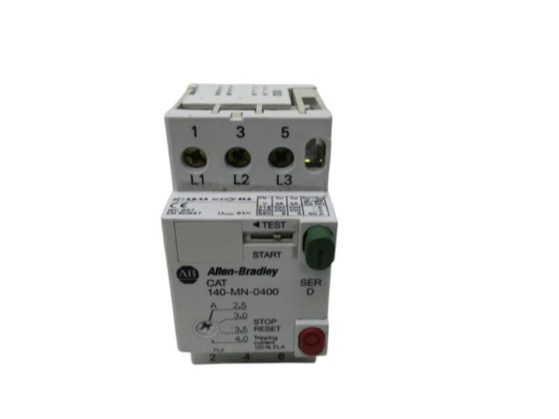 ALLEN BRADLEY 140-MN-0400 SER. D MANUAL STARTER 2.5-4.0A  UNMP