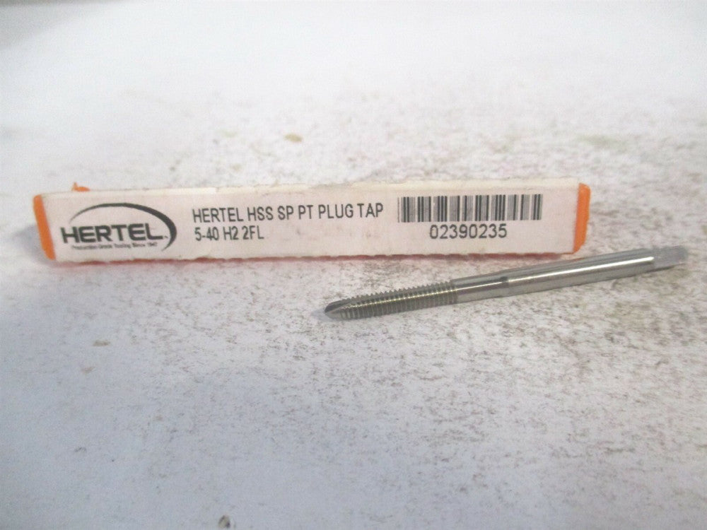 (K008119AS25) #5-40 UNC 2B/3B 2 Flute TiN Finish HSS RH Spiral Point Tap 