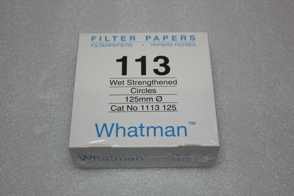 1 New Box of 100 Whatman 113 1113 125 125mm Filter Papers
