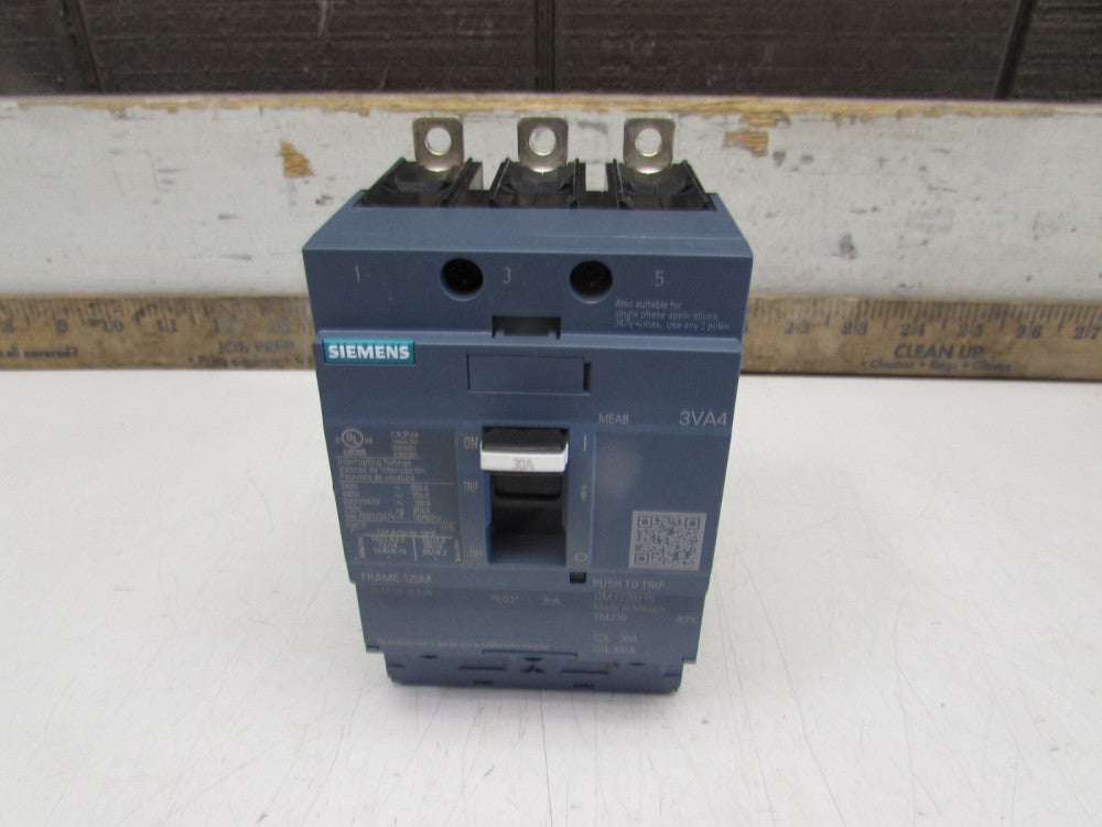 SIEMENS 3VA4130-5ED34-0AA0  , CIRCUIT BREAKER, 3P /30A /480V/ 35kA   MAKE OFFER!