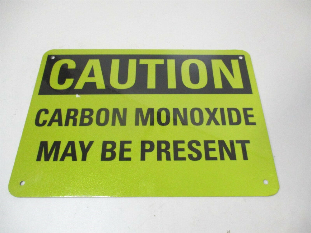 Lyle (LCU3-0323-RA_10x7) Caution Carbon Monoxide May Be Present Safety Sign