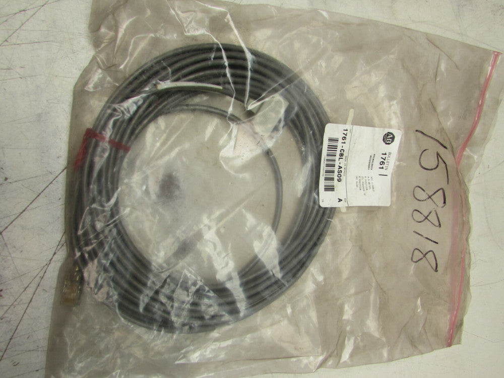 ALLEN BRADLEY 1761-CBL-AS09 SER-A MICROLOGIX ACCESSORY NEW IN BAG MAKE OFFER 