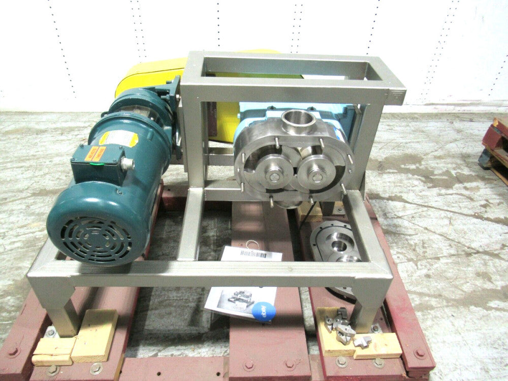 WAUKESHA 130 S/S POSITIVE DISPLACEMENT PUMP WITH 5 HP DRIVE