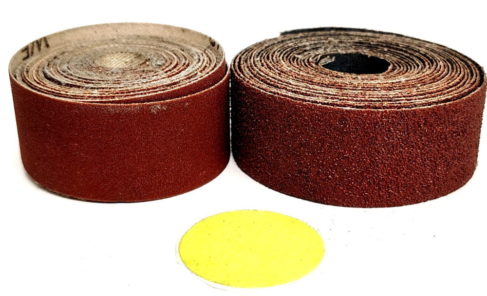 ASSORTMENT LOT ABRASIVE SANDING BELT 1" WIDTH ALUMINUM OXIDE 80GRIT **LOT OF 2**