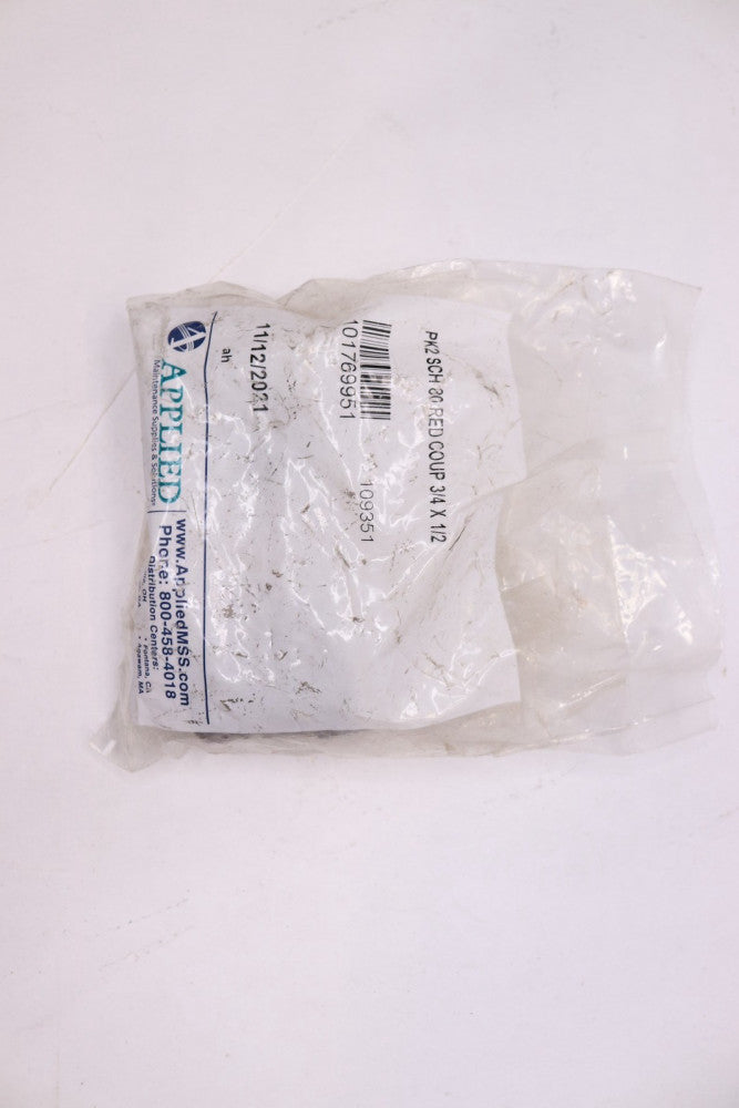 (2-Pk) Applied Red Coup Sch 80 3/4" x 1/2" 101769951