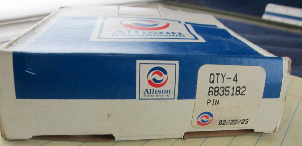 Box of (4) Allison 6835182 Front Planetary Pinion Pin For 29524133 Carrier [A1S4