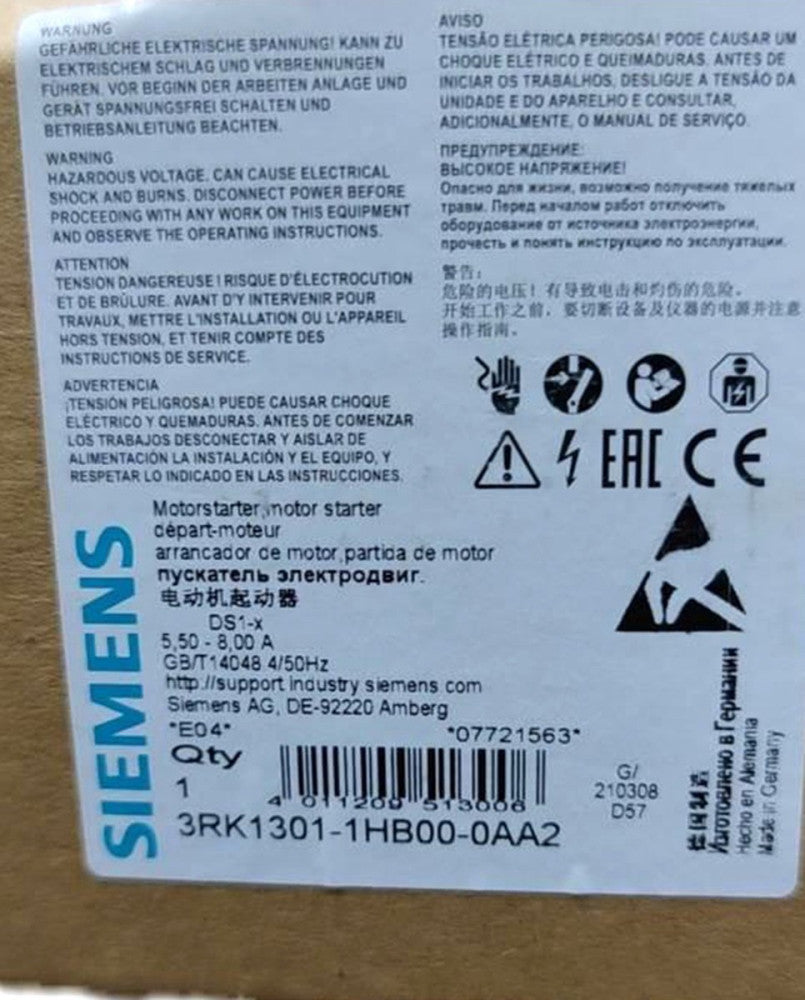 NEW Siemens 3RK1301-1HB00-0AA2 / 3RK13011HB000AA2