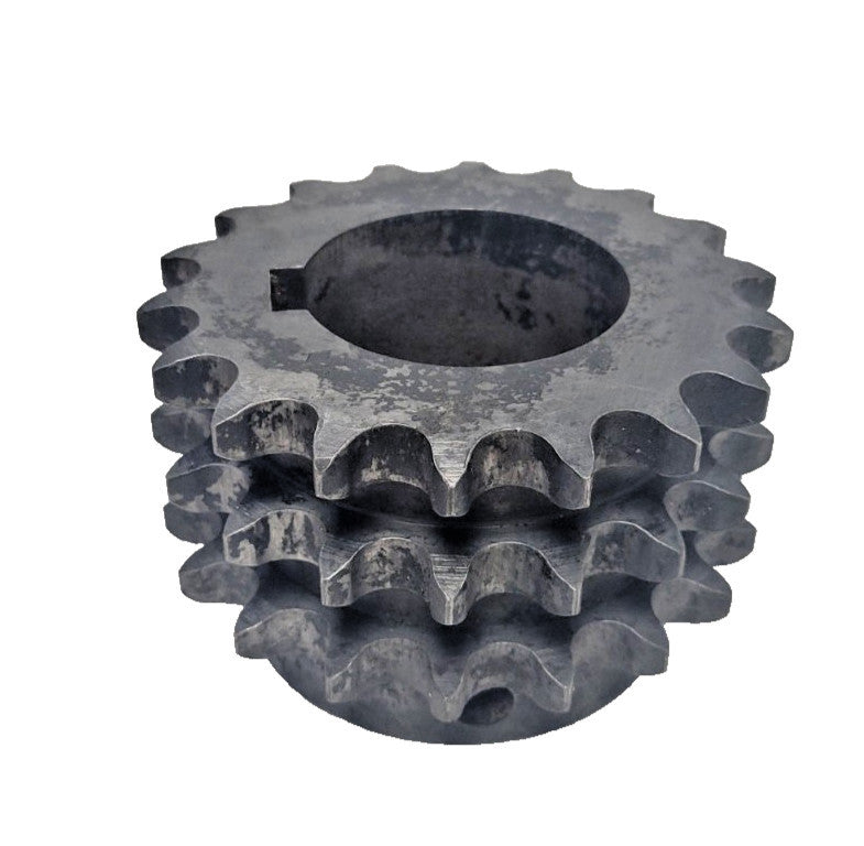 MARTIN TRIPLE ROLLER CHAIN SPROCKET, E60B18H, 18 TEETH, 3/4" PITCH, 2-3/8" BORE