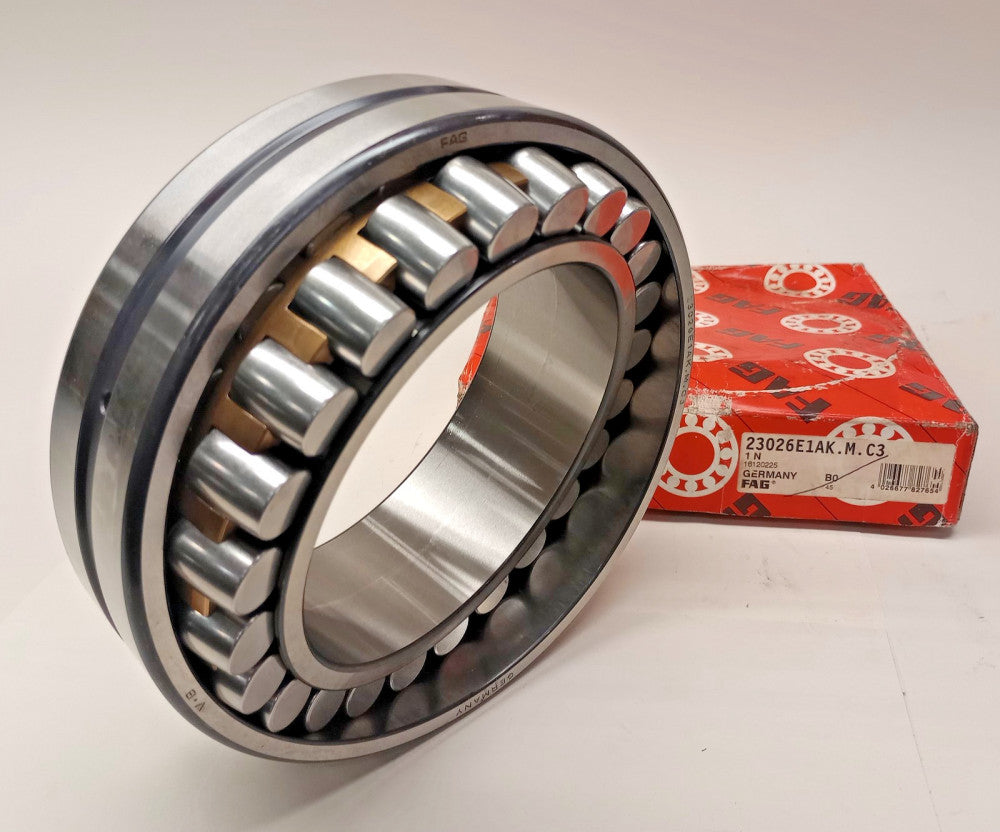 FAG 23026-E1A-K-M-C3 Spherical Roller Bearing Taper bore 23026E1AK-M-C3