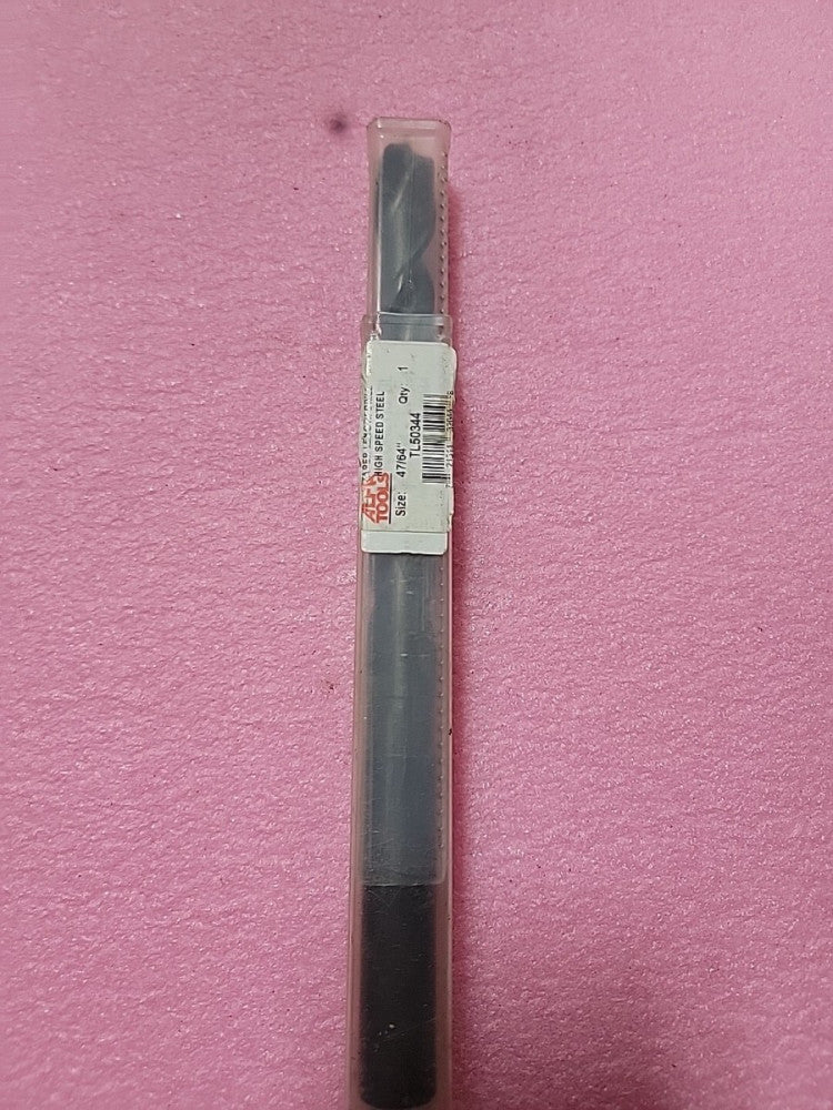 Alfa Tools TL50344 47/64" High-Speed Steel Taper Length Drill