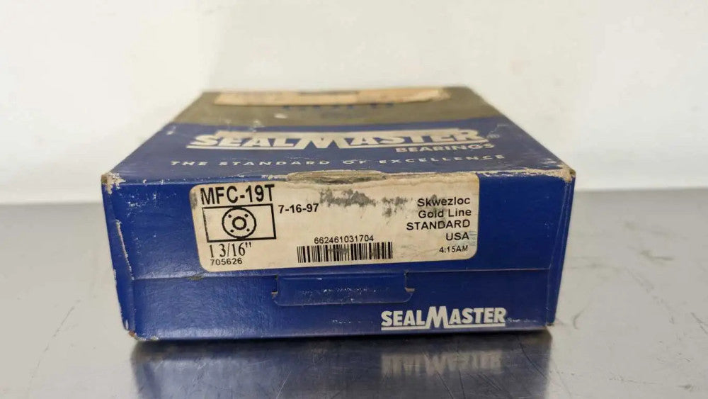 Sealmaster MFC-19T Flange Mounted Bearing 1-3/16" ID Gold Line