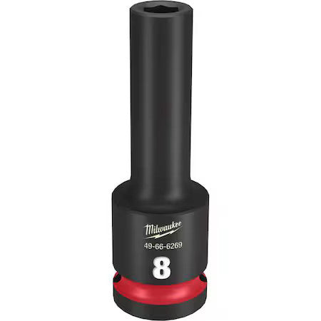 Milwaukee Tool 49-66-6269 8Mm Shockwave Impact Duty 1/2 In. Drive Deep Well 6
