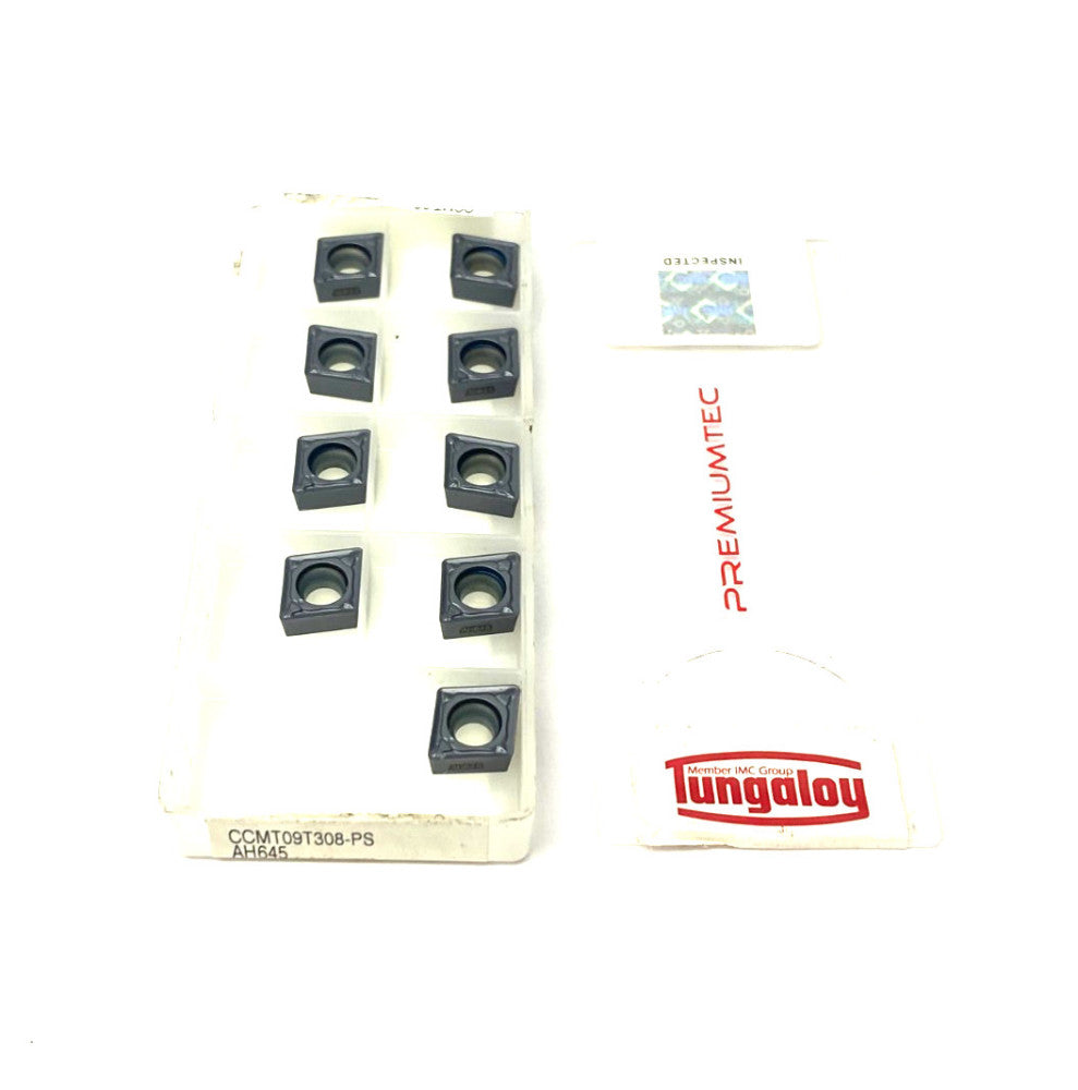 Tungaloy CCMT09T308-PS AH645 Stainless Steel Turning Insert CCMT 32.52 PKG OF 9