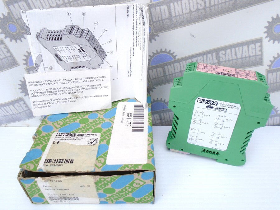 PHOENIX - RAD-OUT-8D-REL -AC/DC Digital OUTPUT WIRELESS Extension MODULE 2868157
