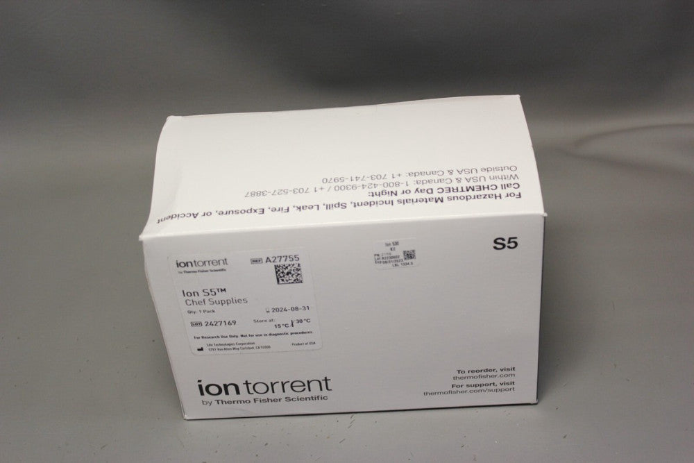 NEW THERMO IONTORRENT ION S5 CHEF SUPPLIES A27755 EXP 2024-08-31