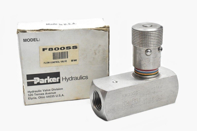 Parker F800SS Colorflow Stainless Steel Flow Control Valve 1/2" NPT