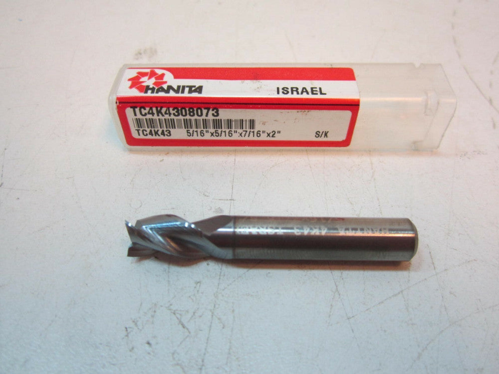 HANITA (TC4K4308073) 5/16 x 7/16 x 2-1/2 x 5/16 Carbide 3F CC End Mill