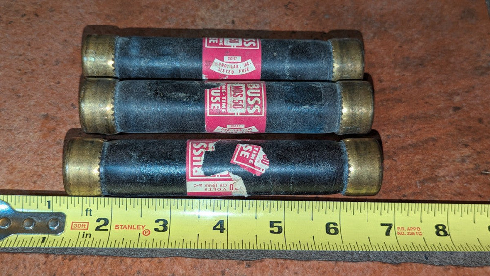 (3) Buss NOS-50 Fuses
