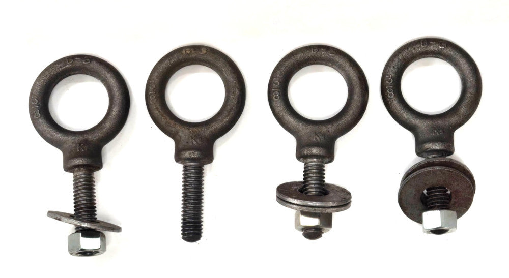 THREADED EYE BOLT B-3  3/8" *LOT OF 4*