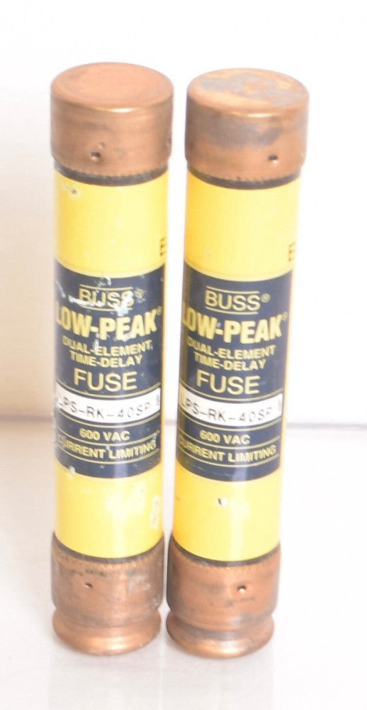 2 COUNT LPS-RK-40SP BUSS LOW PEAK FUSE